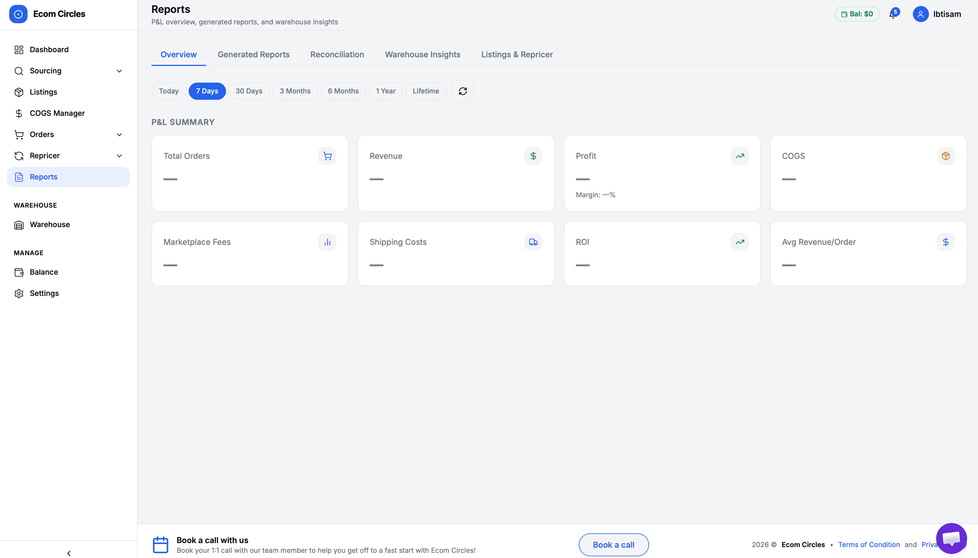 Profit Tracking preview